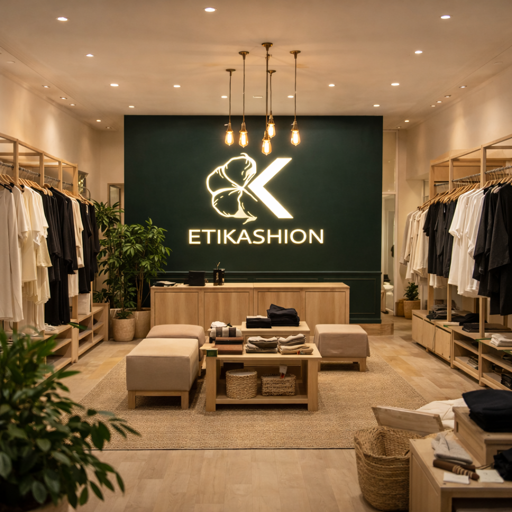 Intérieur de la boutique Etikashion à Paris