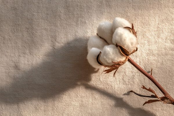 Coton sur draps