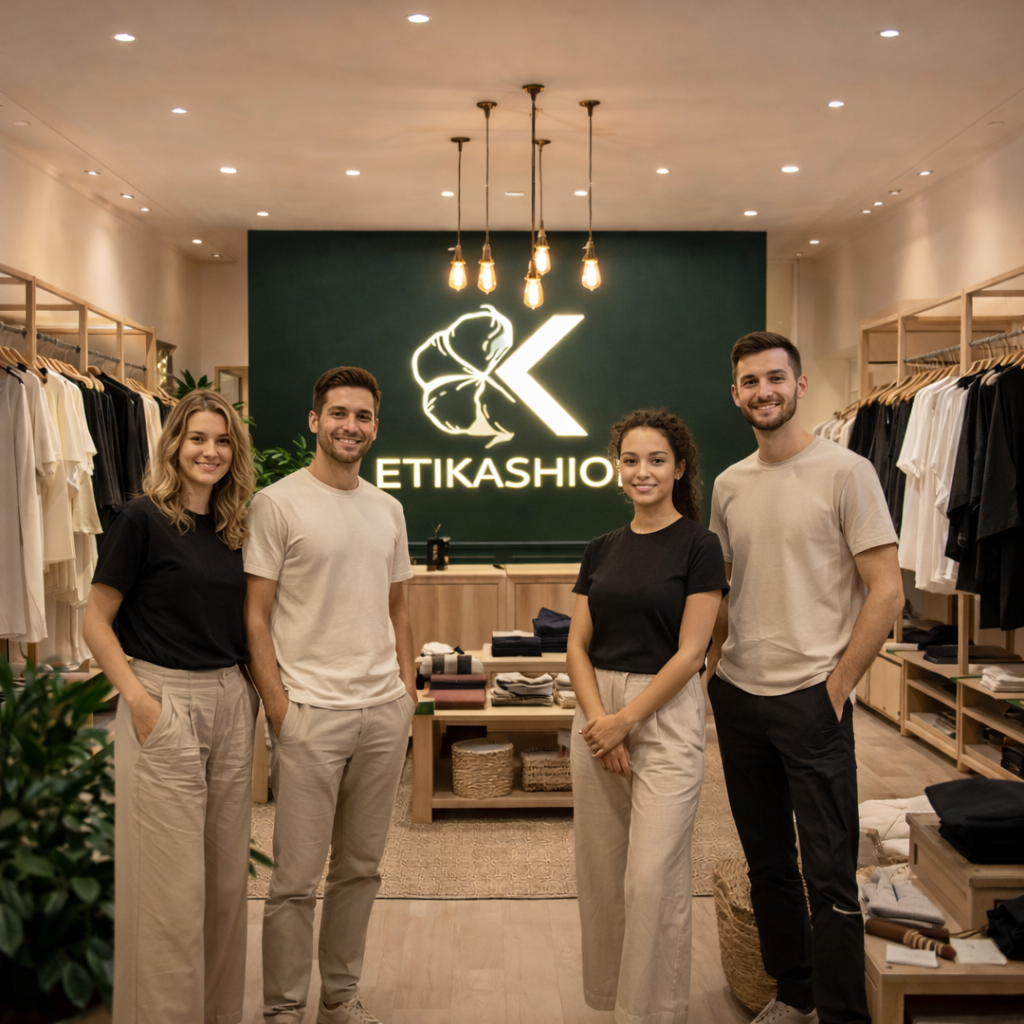 Équipe Etikashion dans la boutique de Paris